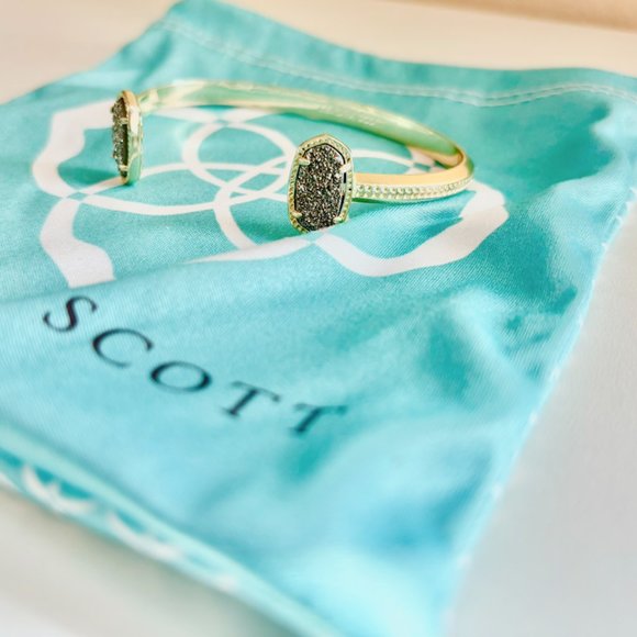 Kendra Scott Elton Bracelet in "Platinum" Drusy - Picture 3 of 5